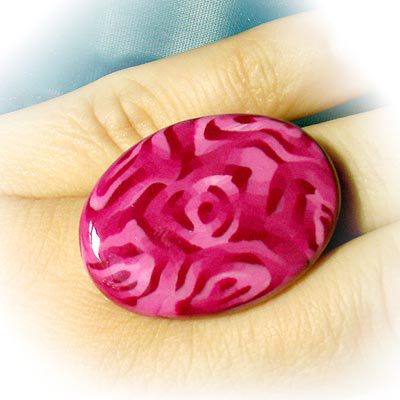 Ring in polymer clay | By 2ou3choses.com